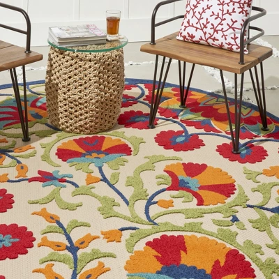 Nourison Aloha Transitional Floral Outdoor Rug - Image 9