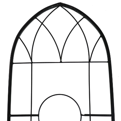 Sunnydaze Decor Sunnydaze 2-Piece Arched Climbing Plants Wall Trellis With Flower Pot Supports - Image 4