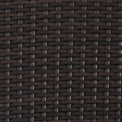 Palm Harbor 5pc Outdoor Wicker Conversation Set With Fire Table - Gray - Crosley - Image 5