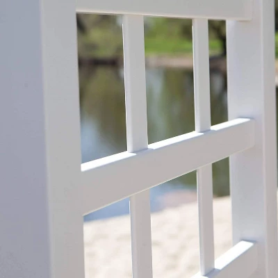 78" Providence Vinyl Arbor - White - Dura-Trel - Image 2