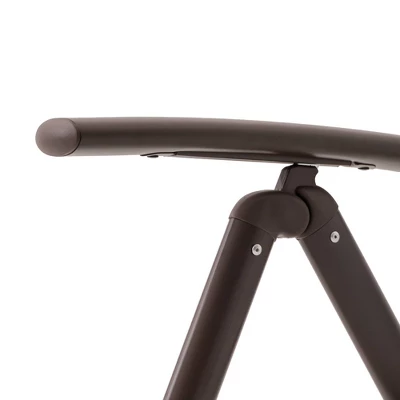 3pc Outdoor Set With Aluminum Adjustable Chaise Lounge & Table Set - Black/Gray - Crestlive Products - Image 8