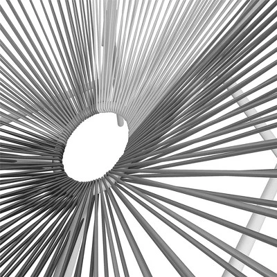 Avo 2pk Indoor/Outdoor Modern Extra Large Lounge Chair Black/White/Gray - CosmoLiving By Cosmopolitan - Image 7