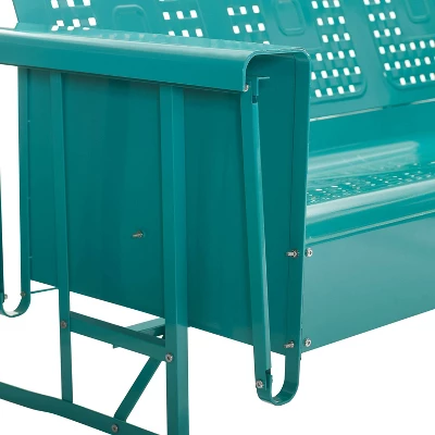 Bates Outdoor Sofa Glider - Turquoise - Crosley - Image 10