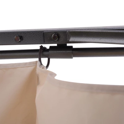 Outsunny 10' X 10' Retractable Patio Gazebo Pergola With UV Resistant Outdoor Canopy & Strong Steel Frame - Image 7