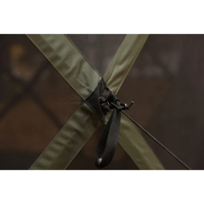 Gazelle GG500GR 4 Person 5 Sided Outdoor Portable Pop Up Water And UV Resistant Gazebo Screened Tent With Carry Bag And Stakes, Alpine Green - Image 3