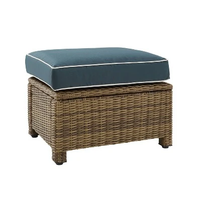 Bradenton Outdoor Wicker Ottoman - Crosley - Image 3