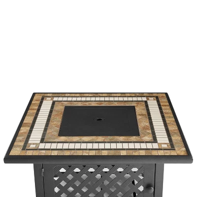 Bradenton 5pc Outdoor Wicker Armless Chair & Fire Table Set - Crosley - Image 14