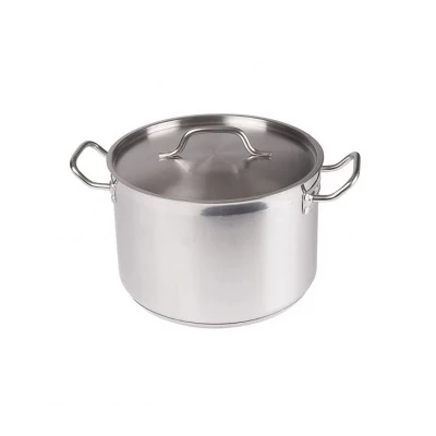 Winco Stock Pot With Cover, Stainless Steel - Image 3