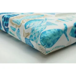 Hooked Nautical 2pc Outdoor Seat Cushion Set - Pillow Perfect