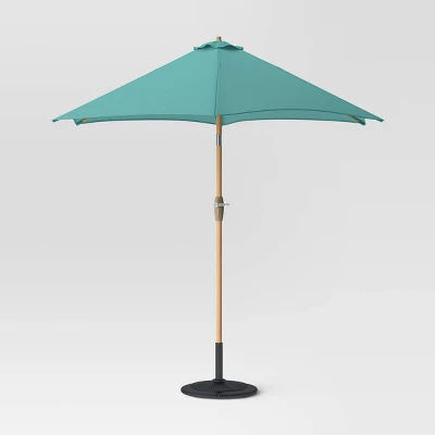 9'x9' Market Patio Umbrella - Light Wood Pole - Threshold™ - Image 20