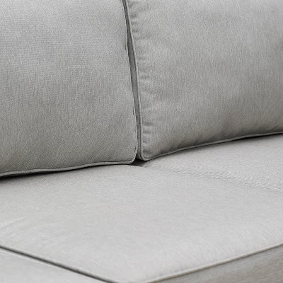 Capella Outdoor Wicker 3 Pc Sofa And Two Chair Set - Gray/Acorn - Crosley - Image 11