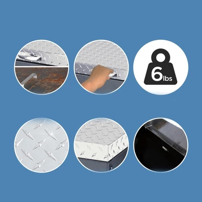 Flybold 36" Griddle Cover With Waterproof Aluminum Diamond Plate And Stainless Steel Handle For Outdoor BBQ Hood Blackstone Griddle Accessories