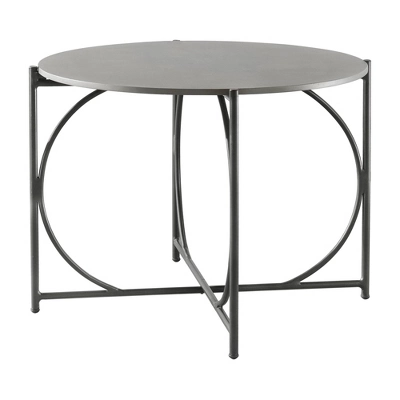 Alburgh 30" Round Bistro Table - Charcoal - Alaterre Furniture