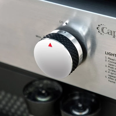 Captiva Designs GR20 3-Burner Portable Propane Gas Griddle With Cart And Lid - Black - Image 4