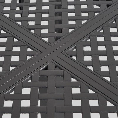 Bullpond 9pc Aluminum And Wicker Dining Set - Christopher Knight Home - Image 5