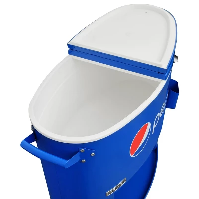 Permasteel 80qt Pepsi Oval Sporty Outdoor Cooler Cart - Image 3