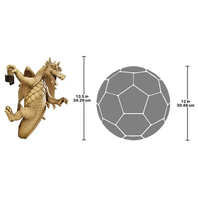Design Toscano Dread, The Dangling Dragon Wall Sculpture - Image 2