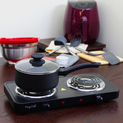 Oster® Oster Ashford 2 Quart Aluminum Nonstick Sauce Pan With Tempered Glass Lid In Black - Image 2