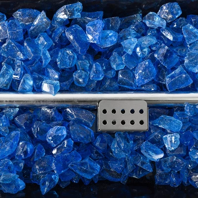 Kinger Home Novi 5-Piece Rattan Wicker Propane Fire Pit Set With An Aluminum Frame - Image 10