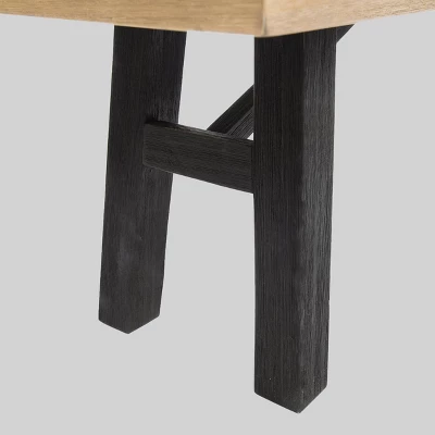 Bettina Acacia Wood Patio Bench - Gray - Christopher Knight Home - Image 2