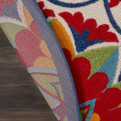 Nourison Aloha Transitional Floral Outdoor Rug - Image 3