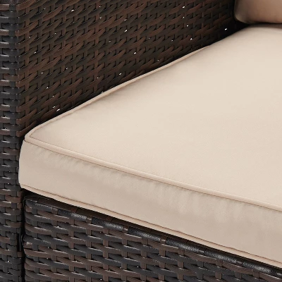 5pc Wicker Outdoor Conversation Set - EDYO LIVING - Image 11