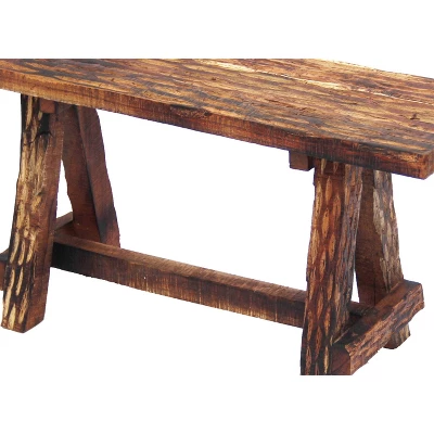 Wooden Garden Patio Bench Brown - The Urban Port