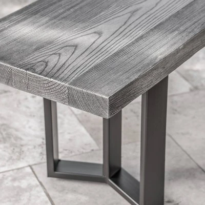 Verona Lightweight Concrete Dining Bench - Gray - Christopher Knight Home - Image 2