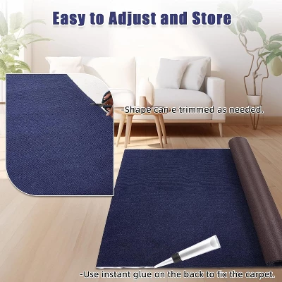 Boat Marine Carpet With Blue Marine Carpet, Indoor/Outdoor Rug, TPR Non-Slip, Waterproof, For Patio Deck, Outdoor Use, Camping - Image 4