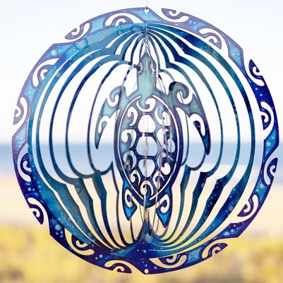 Dawhud Direct 10'' H Hummingbird Kinetic Wind Spinner For Yard - Image 2