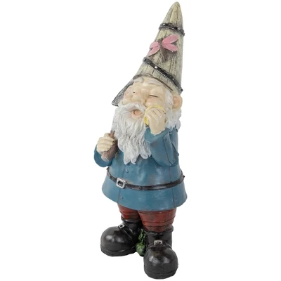 Northlight 15.25" Gnome With Shovel Outdoor Garden Statue - Image 2