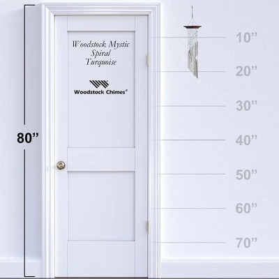 Woodstock Wind Chimes Signature Collection, Woodstock Mystic Spiral, 22'' Wind Chime - Image 3