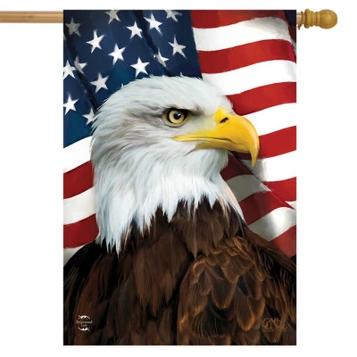 American Eagle Patriotic House Flag USA 28" X 40" Briarwood Lane