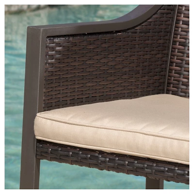 Riga Set Of 2 Bar Stool - Brown - Christopher Knight Home - Image 3