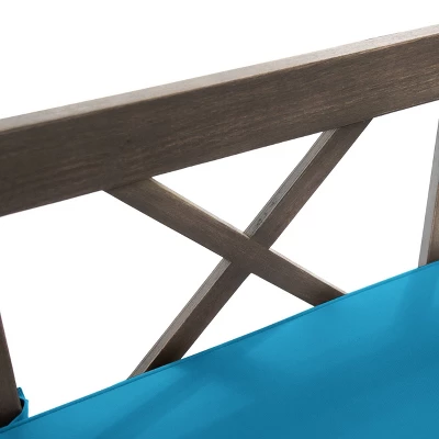 Ottavio Outdoor Acacia Wood Expandable Daybed With Cushions - Dark Teal/Gray - Christopher Knight Home - Image 8