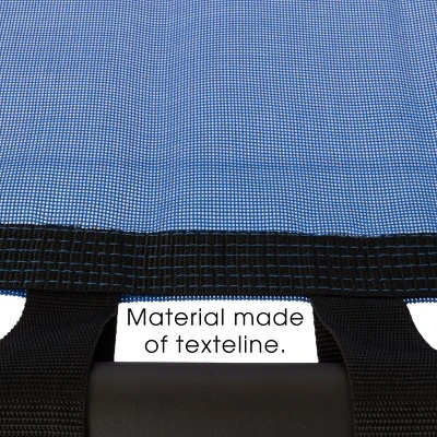 Toy Time Kids' Hanging Platform Swing With Adjustable Rope - 40" X 30"- Blue/Black - Image 3