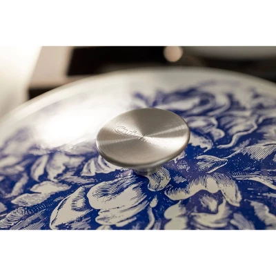 Cuisinart Caskata 5qt Enameled Cast Iron Round Casserole - Blooming Peony - Image 3