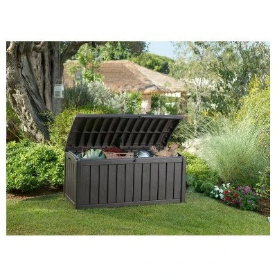 Glenwood 101 Gallon Outdoor Storage Box - Brown - Keter - Image 6
