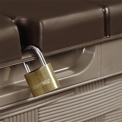 Starplast 153 Gallon Plastic Deck Box Mocha Brown - Image 2