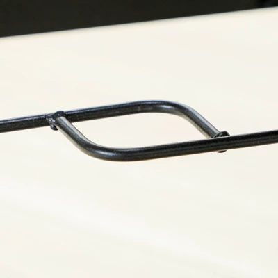 5pc Patio Dining Set With Rattan Arm Chairs & Square Faux Wood & Steel Tabletop - Captiva Designs - Image 5