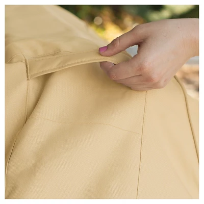 Veranda Medium Square Patio Table And 4 Chairs Cover - Light Pebble - Classic Accessories