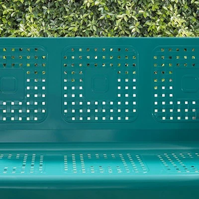 Bates Outdoor Sofa Glider - Turquoise - Crosley - Image 11