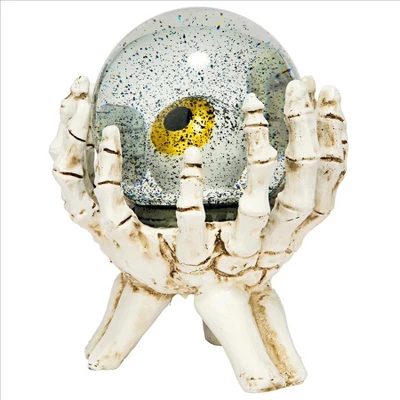 Design Toscano All-Seeing Eye Of The Skeleton Water Globe Statue - Image 2