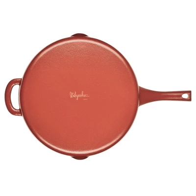 Ayesha Curry 12" Frying Pan With Helper Handle Redwood