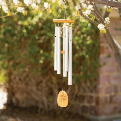 Woodstock Wind Chimes For Outside, Outdoor Decor, Garden And Patio Decor Woodstock Reflections, 25'' Cardinal Wind Chime (WRCA)