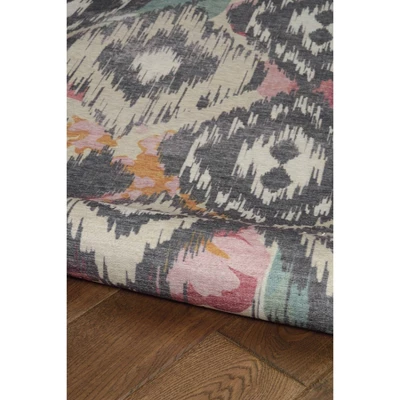 Govan Washable Outdoor Rug Ivory/Charcoal - Linon - Image 4