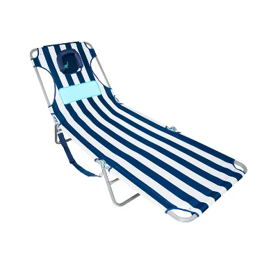Ostrich Comfort Lounger Face Down Sunbathing Chaise Lounge Beach Chair, Stripes - Image 4