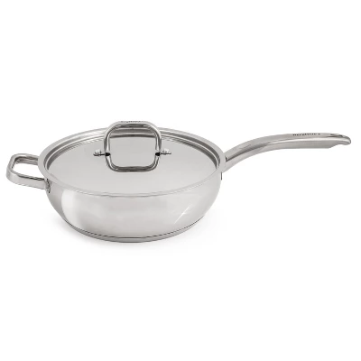 BergHOFF Belly Shape 18/10 Stainless Steel Skillet With Stainless Steel Lid - Image 5