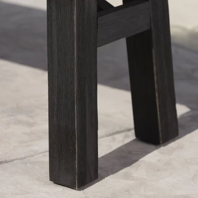 Bettina Acacia Wood Patio Bench - Gray - Christopher Knight Home - Image 4