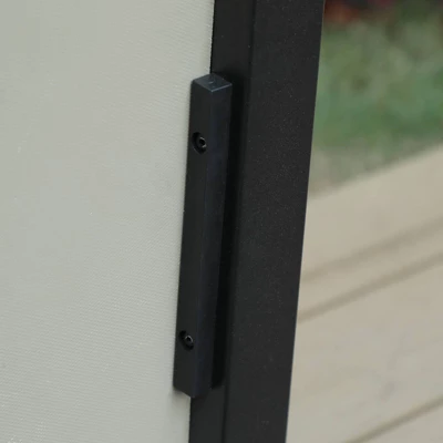 Patio Set With Steel Table With 1.57" Umbrella Hole & Steel Swivel Sling Arm Chairs - Captiva Designs - Image 8